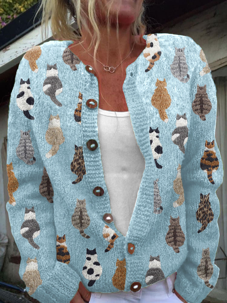 Zoë® | De Kattenprint Cardigan