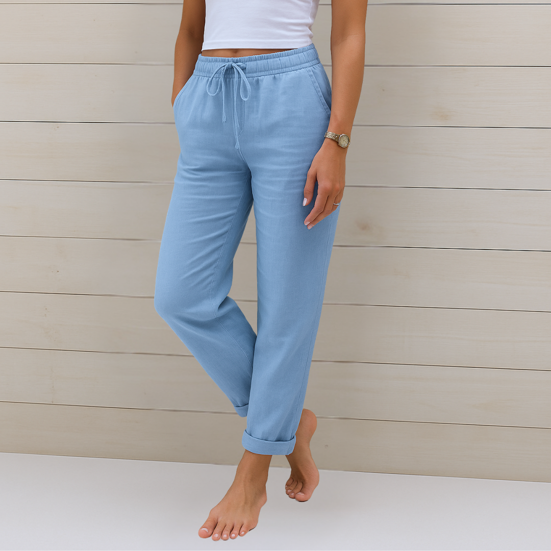 Van Rossem Mode® | comfortabele ademende linnen stretchbroek