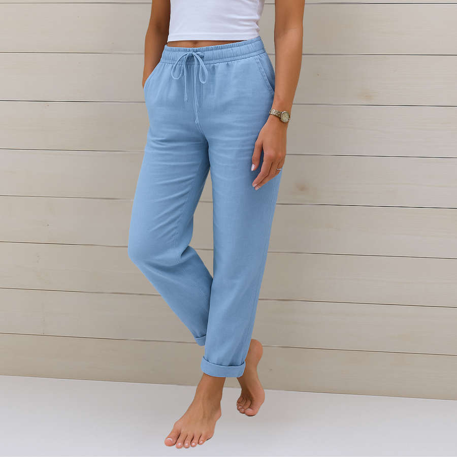 Van Rossem Mode® | comfortabele ademende linnen stretchbroek