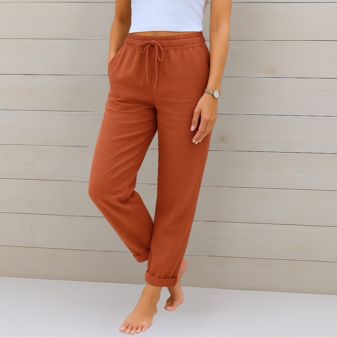 Van Rossem Mode® | comfortabele ademende linnen stretchbroek
