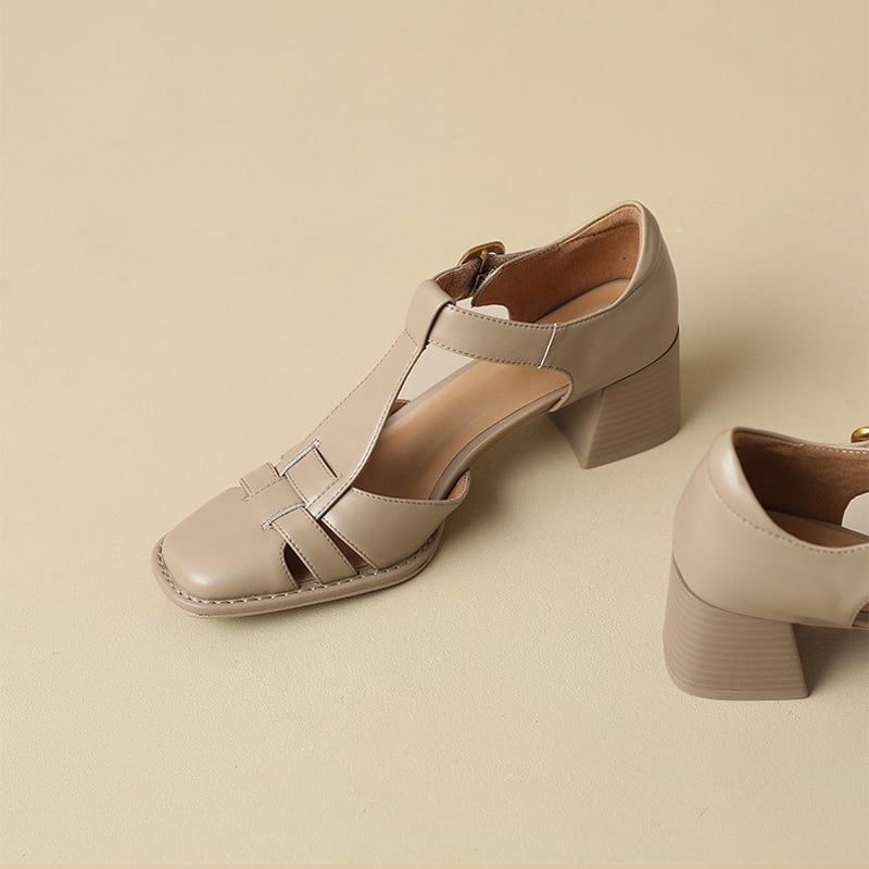 Van Rossem Mode®| Vierkante Teen Zomer Sandalen