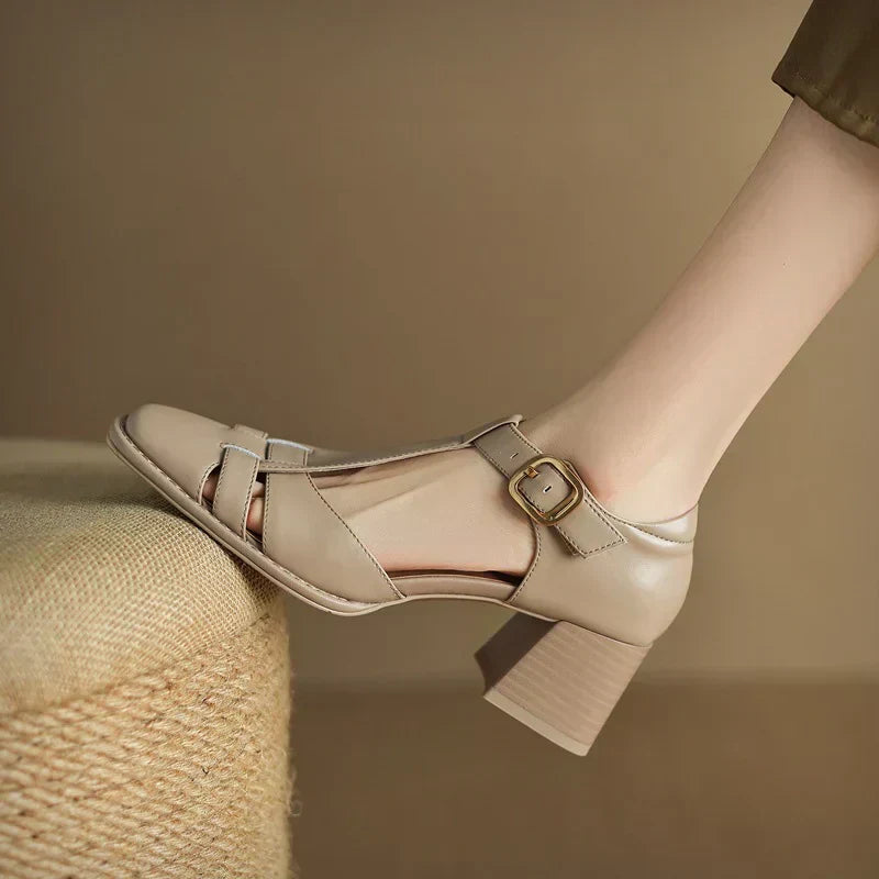 Van Rossem Mode®| Vierkante Teen Zomer Sandalen