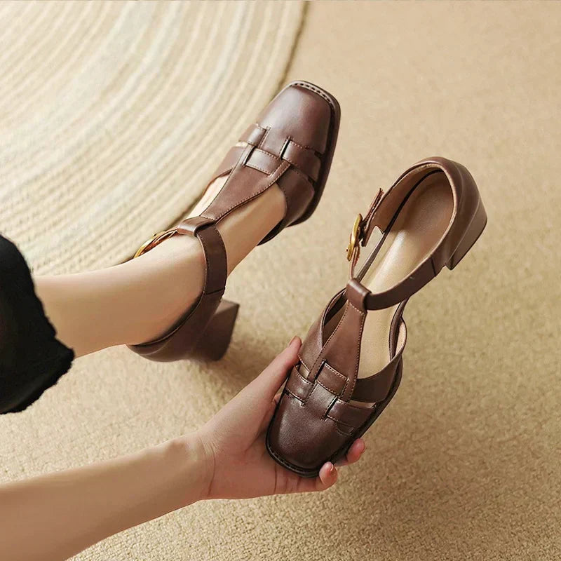 Van Rossem Mode®| Vierkante Teen Zomer Sandalen