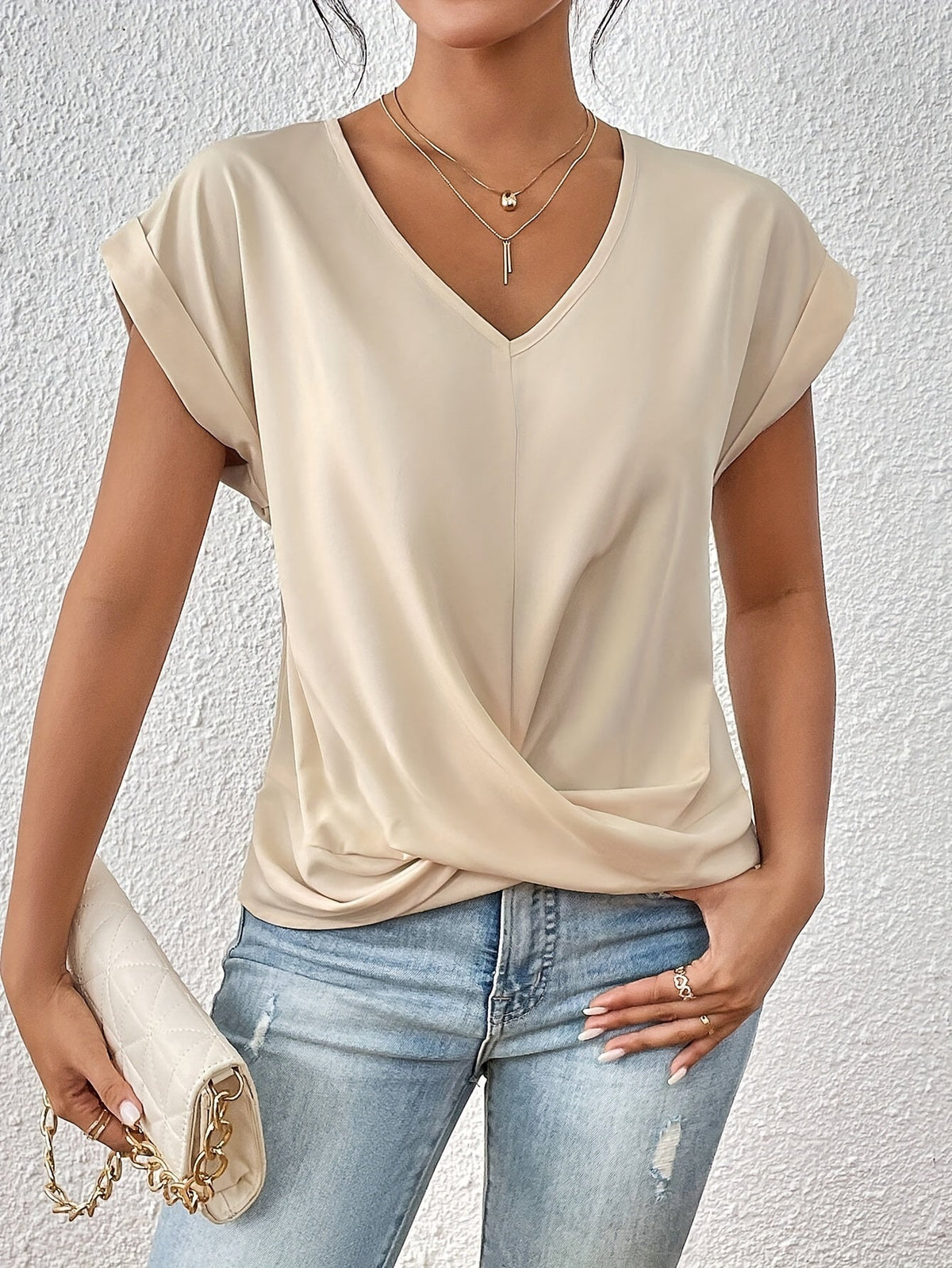 Van Rossem Mode® | Comfortabel T-shirt met elegante halslijn