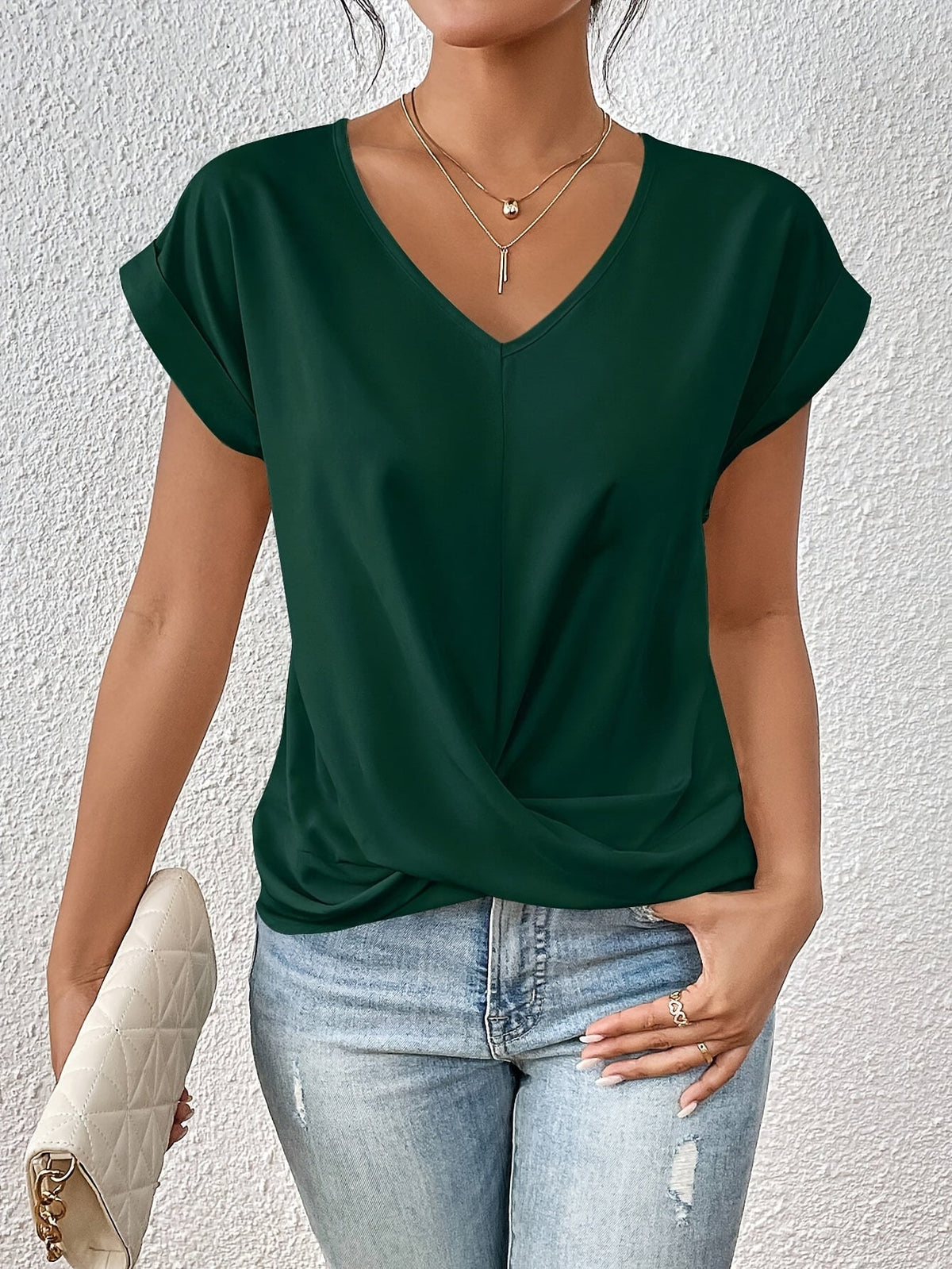 Van Rossem Mode® | Comfortabel T-shirt met elegante halslijn