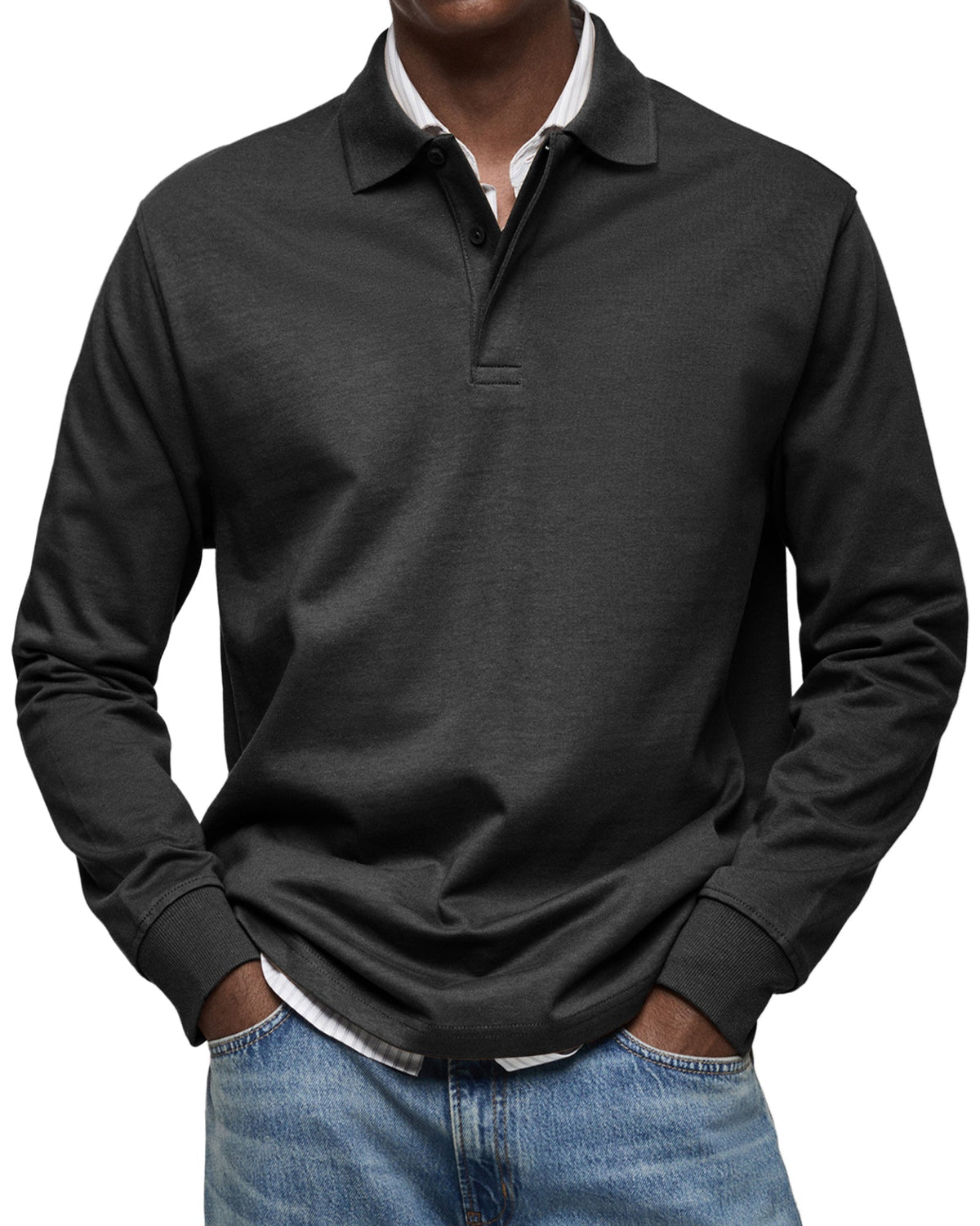 Bellario - Luxe Poloshirt met Lange Mouwen