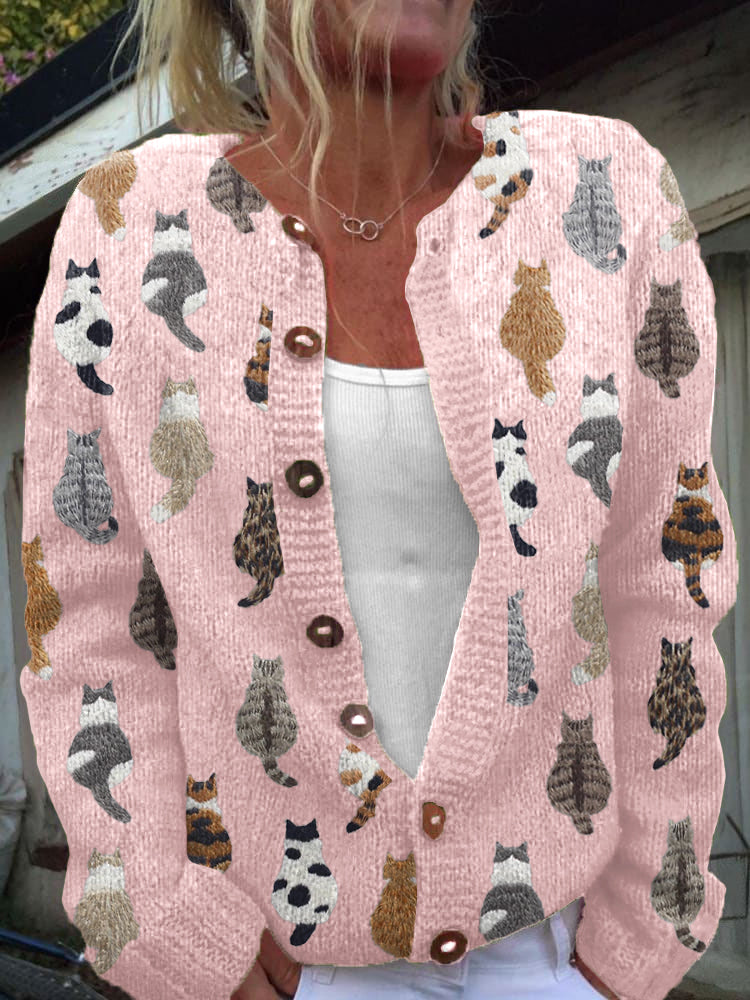 Zoë® | De Kattenprint Cardigan