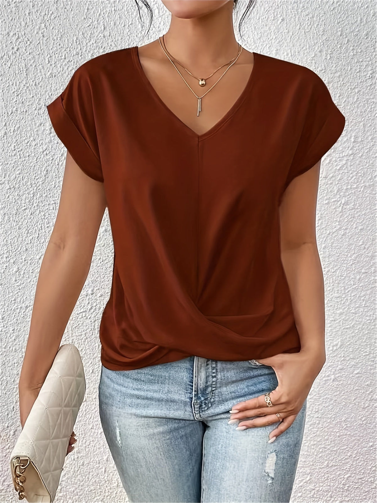 Van Rossem Mode® | Comfortabel T-shirt met elegante halslijn