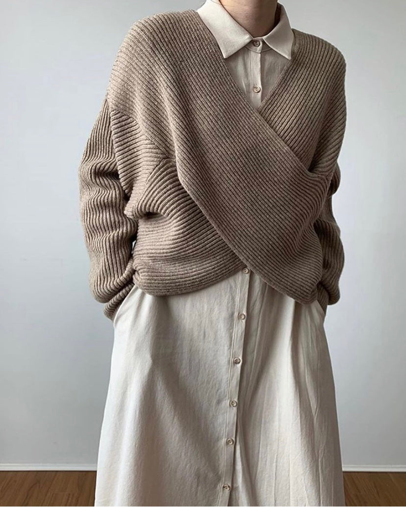 Van Rossem Mode® | Elegante kruisgebreide trui