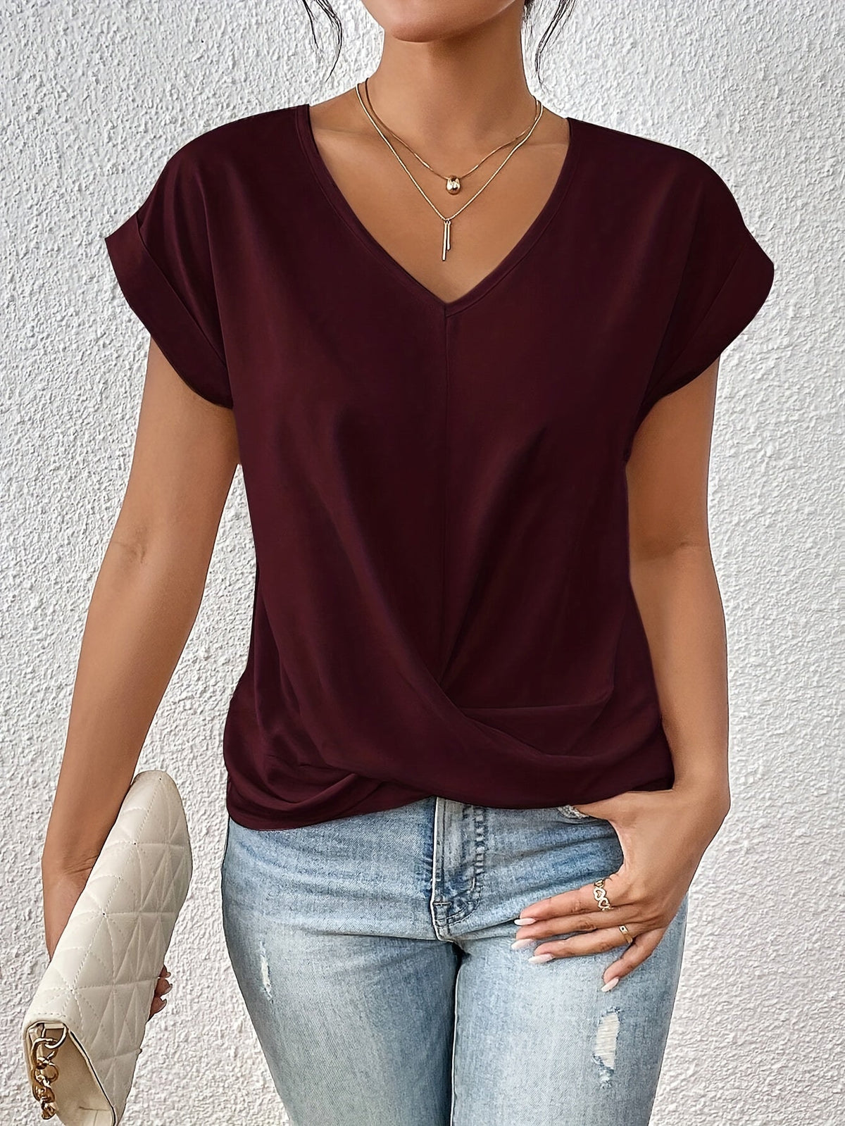 Van Rossem Mode® | Comfortabel T-shirt met elegante halslijn
