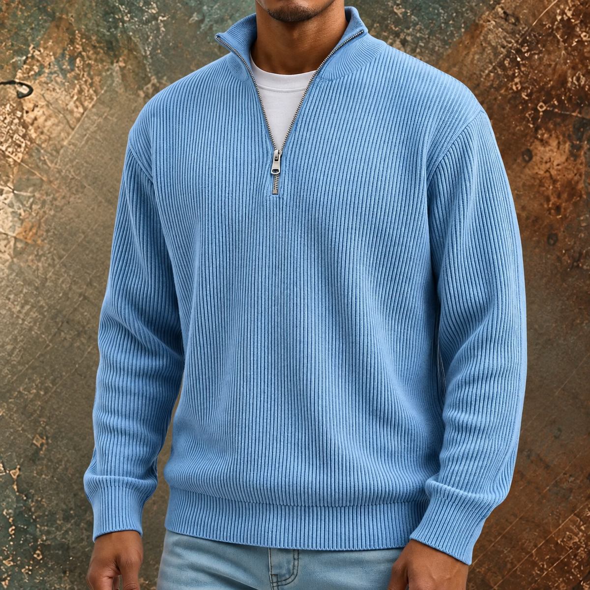 Jan | half zip trui met lange mouw