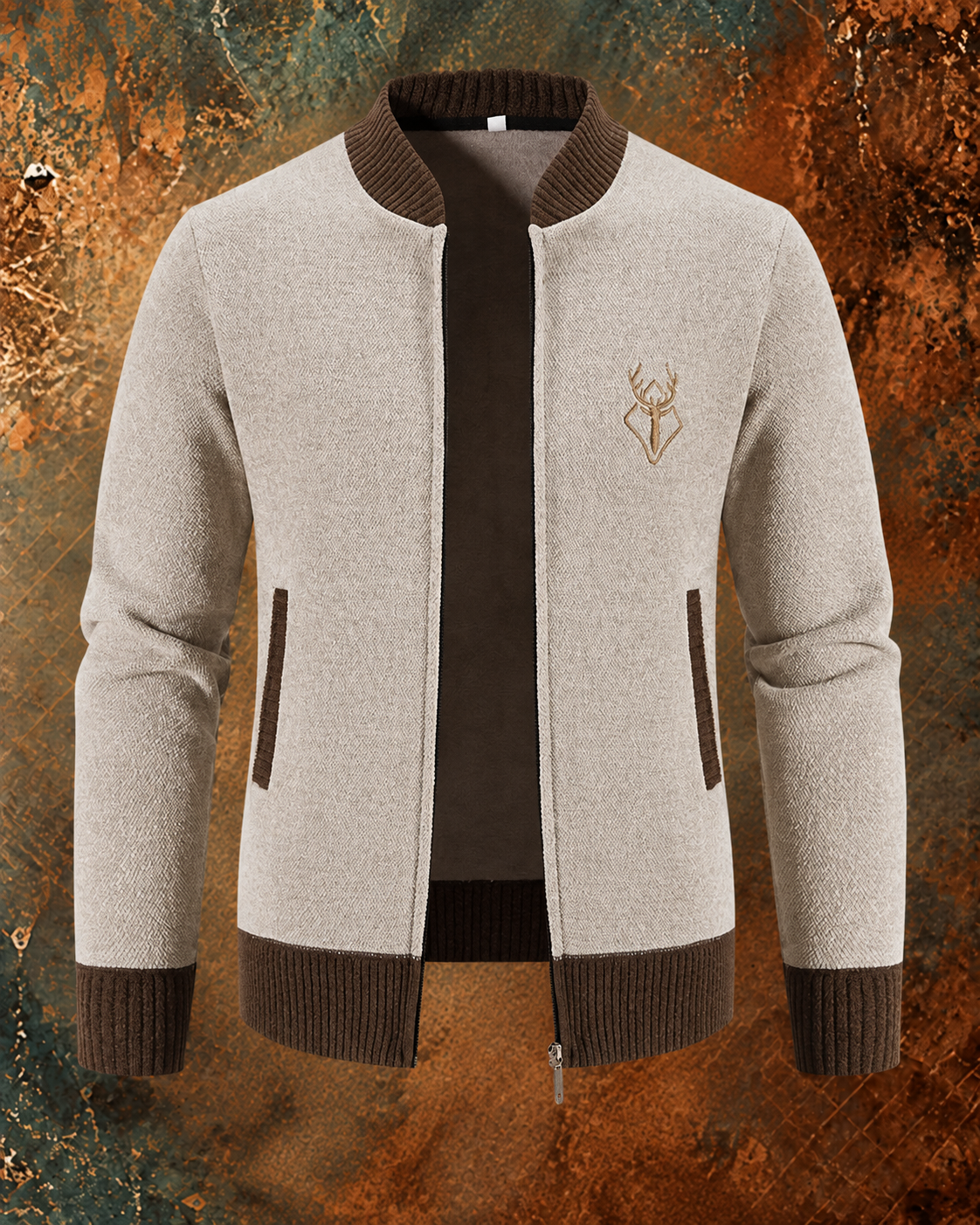 Pieter | Gebreid Heren Vest Met Herfstdetail