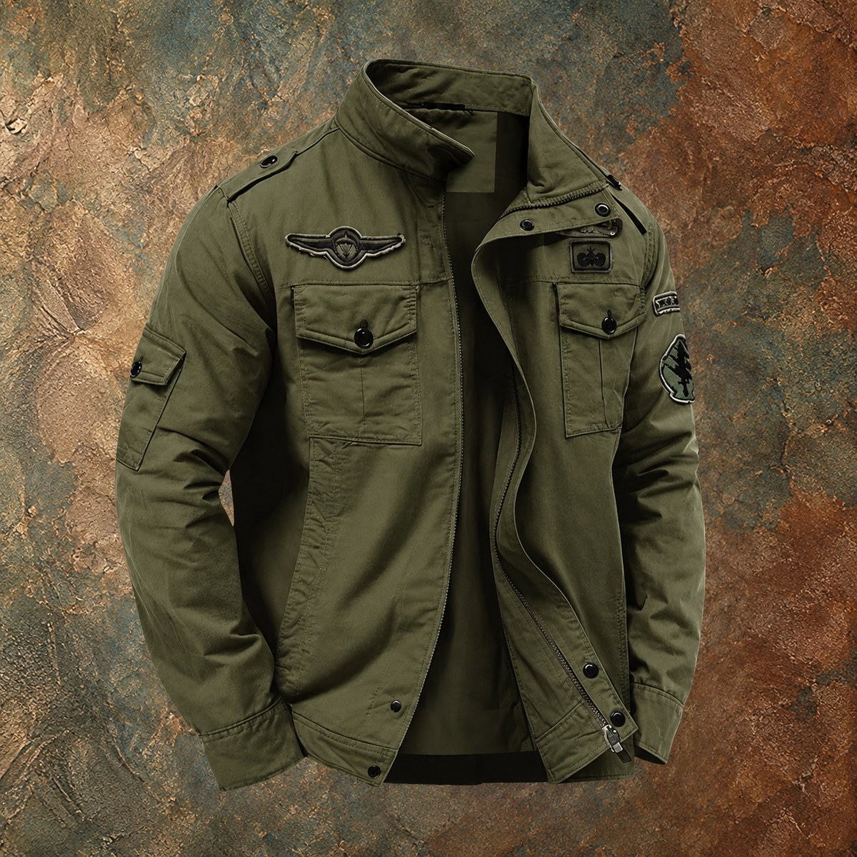 Noah | GESTRUCTUREERDE MILITAIRE JAS
