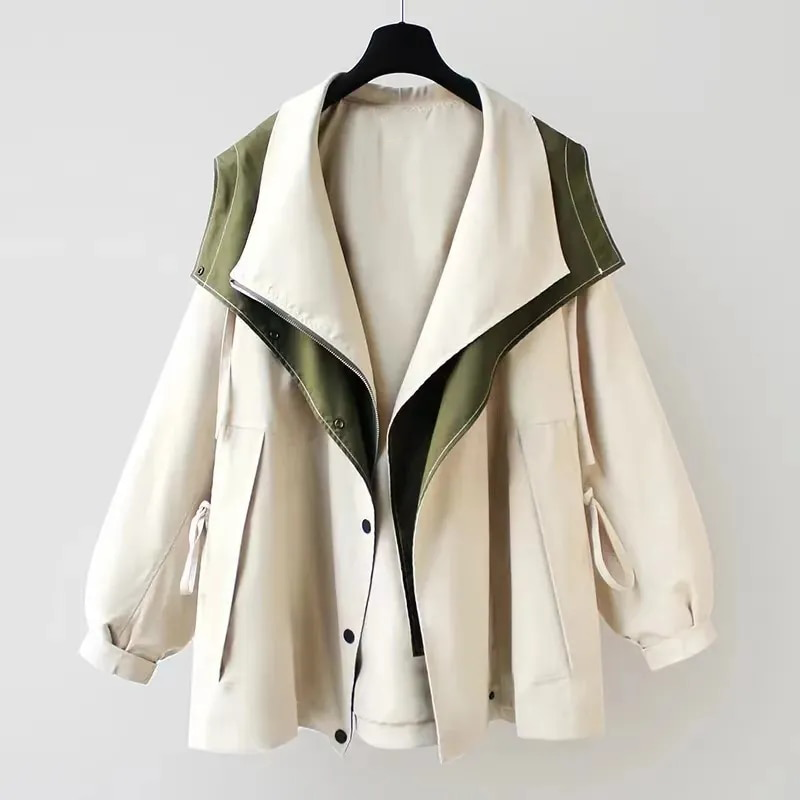 Van Rossem Mode® | Moderne Tweekleurige Trenchcoat