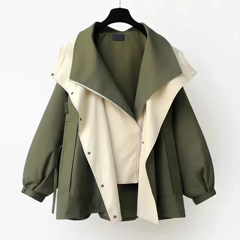 Van Rossem Mode® | Moderne Tweekleurige Trenchcoat