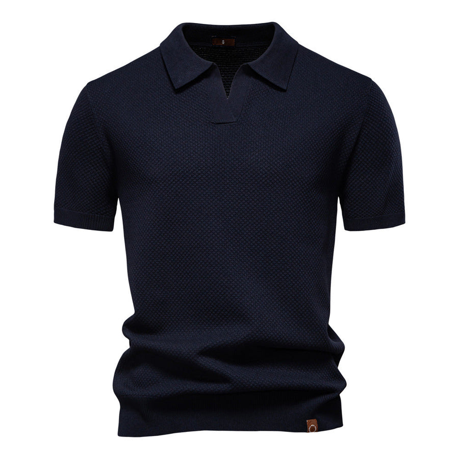 Van Elst Mode® | Elegante polo met korte mouwen