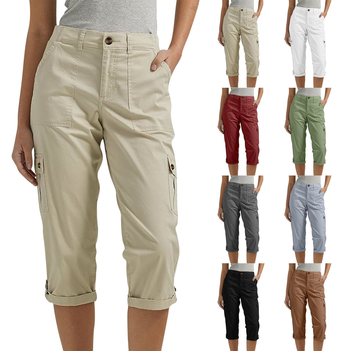 Van Rossem Mode®| Capri Broek met Meerdere Zakken