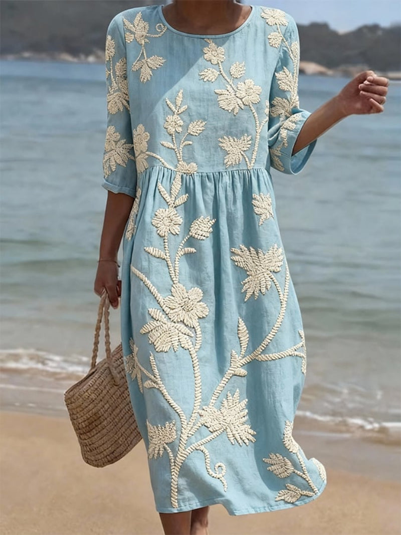 Van Rossem Mode® | Comfortabele zomer jurk met bloemenprint