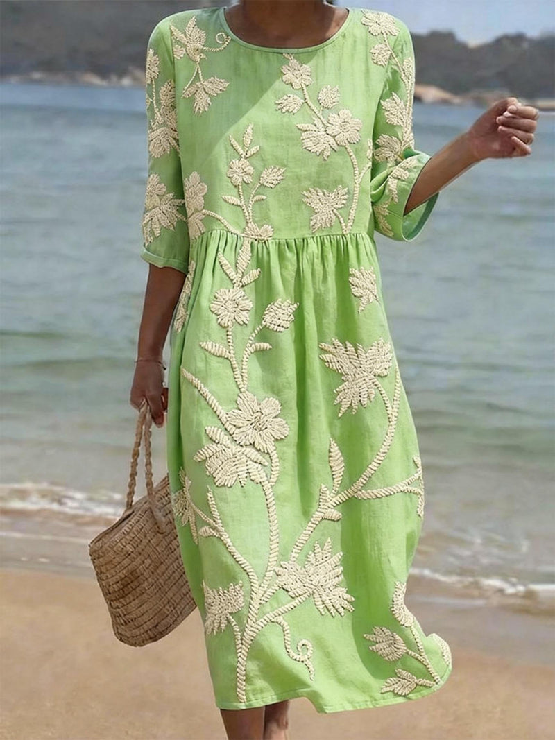 Van Rossem Mode® | Comfortabele zomer jurk met bloemenprint