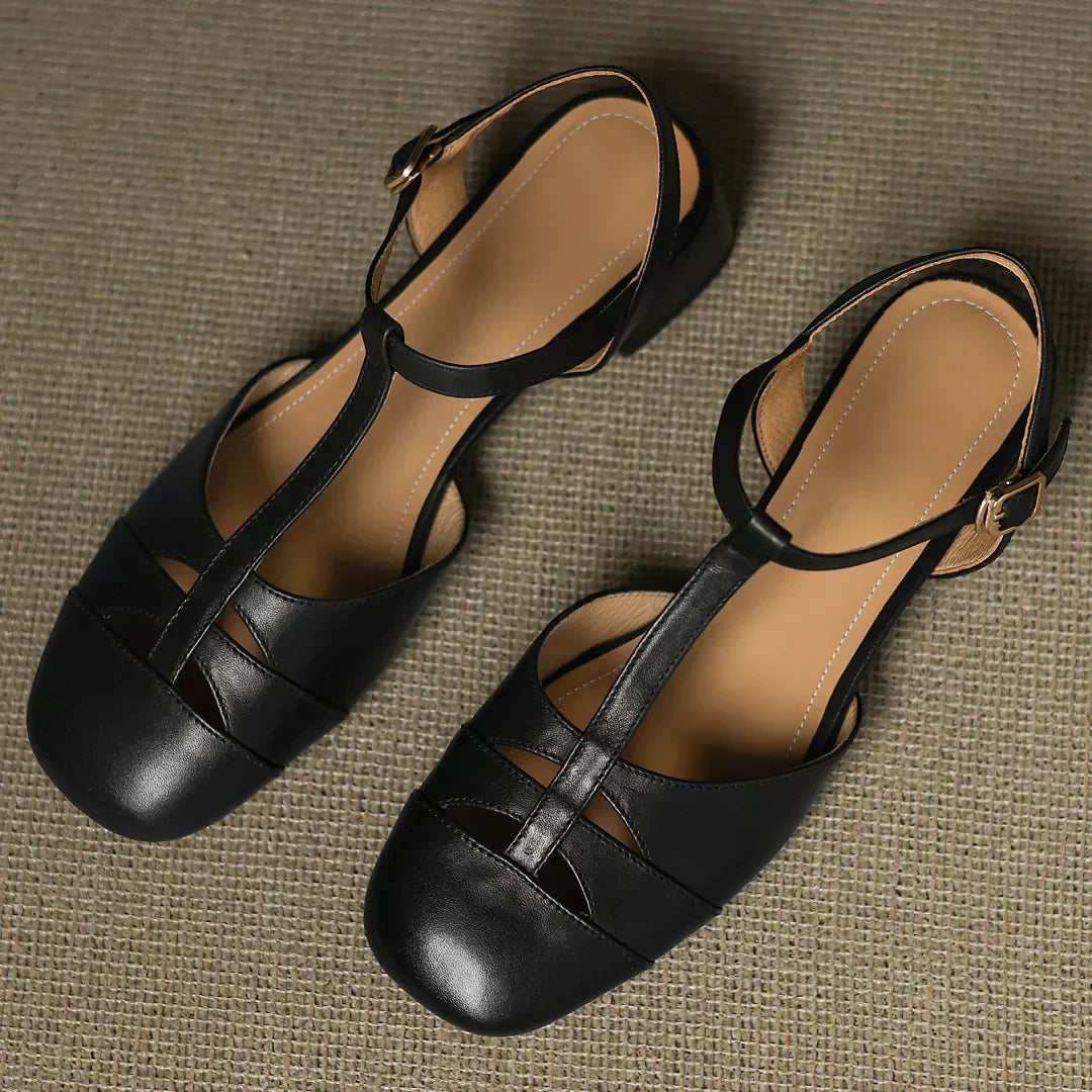 Van Rossem Mode®| Vlechtleren Ballerina's
