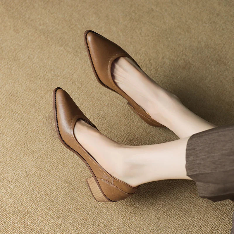 Van Rossem Mode®| Elegante Mid-Hak Schoenen