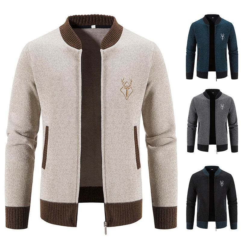 Pieter | Gebreid Heren Vest Met Herfstdetail