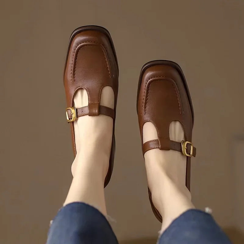 Van Rossem Mode®| Elegante T-Strap Schoenen