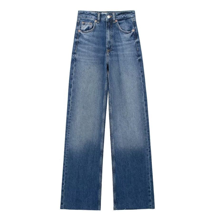 Van Elst Mode® | Blauwe Damesbroek Wide Leg
