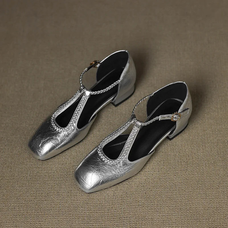 Van Rossem Mode®| Retro Lederen Ballerina's