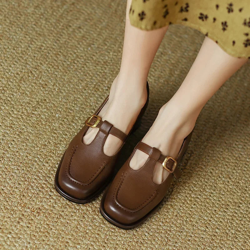 Van Rossem Mode®| Elegante T-Strap Schoenen