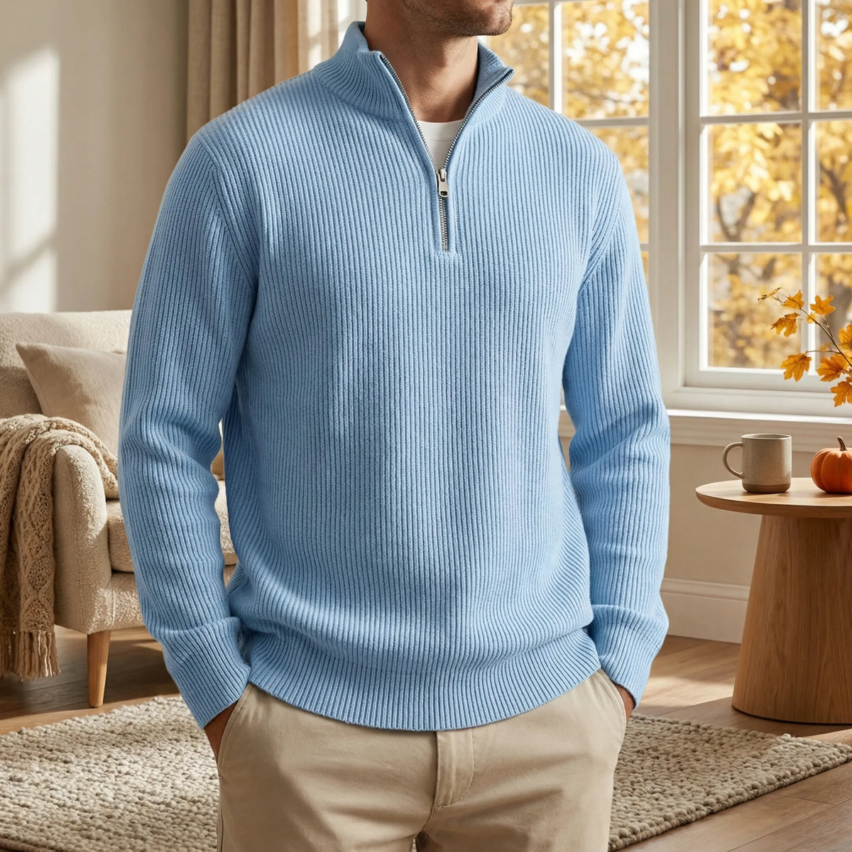 Jan | half zip trui met lange mouw
