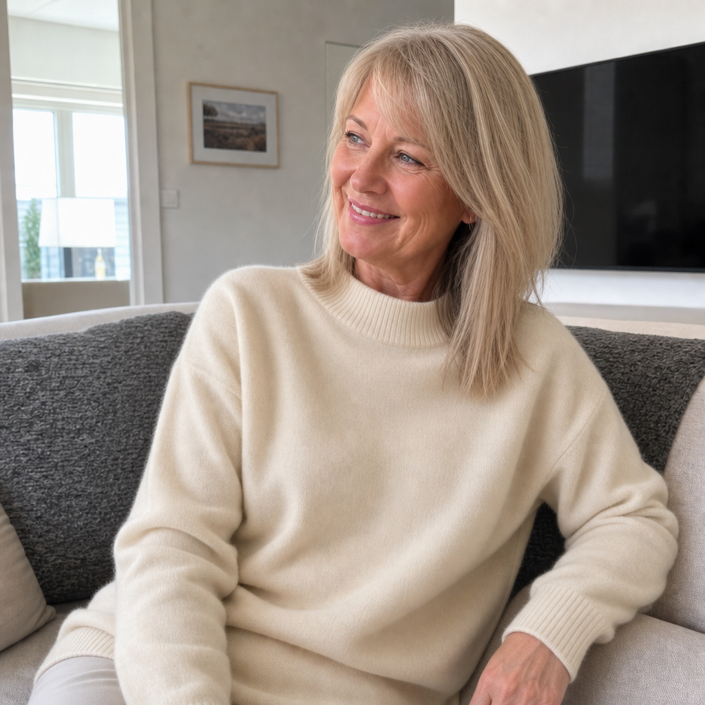 Zoë | Comfortabele kasjmier dames trui