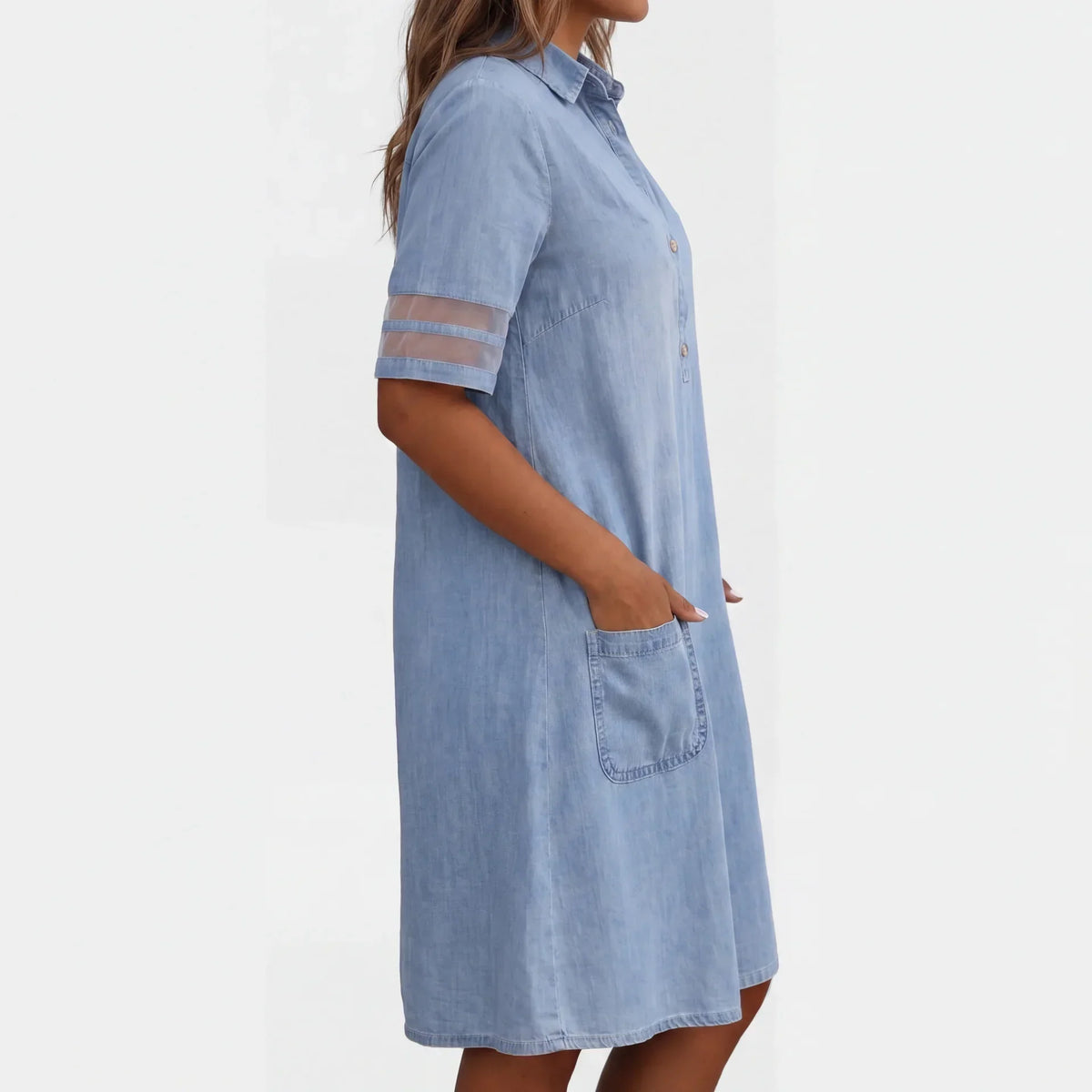 Van Rossem Mode | Elegante Denim Blousejurk