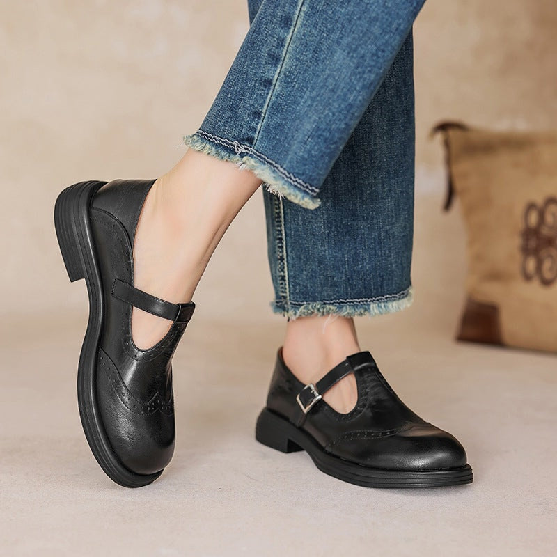 Van Rossem Mode®| Elegante Everyday Leren Mary Janes
