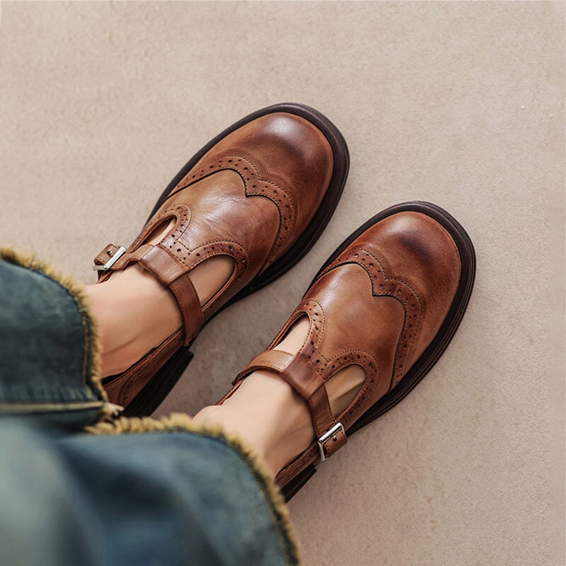 Van Rossem Mode®| Elegante Everyday Leren Mary Janes