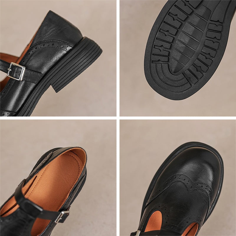 Van Rossem Mode®| Elegante Everyday Leren Mary Janes