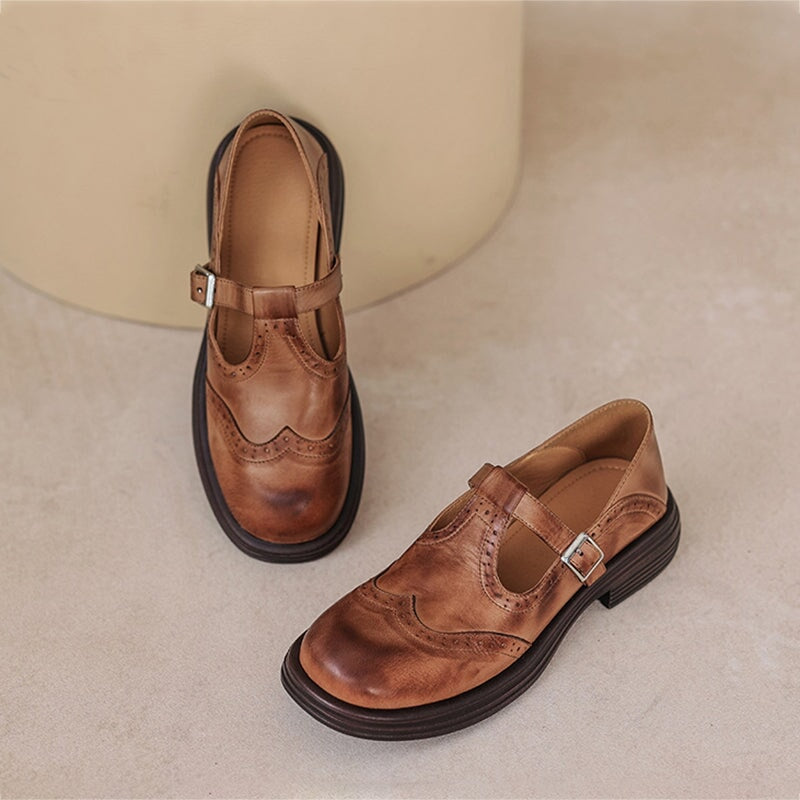 Van Rossem Mode®| Elegante Everyday Leren Mary Janes