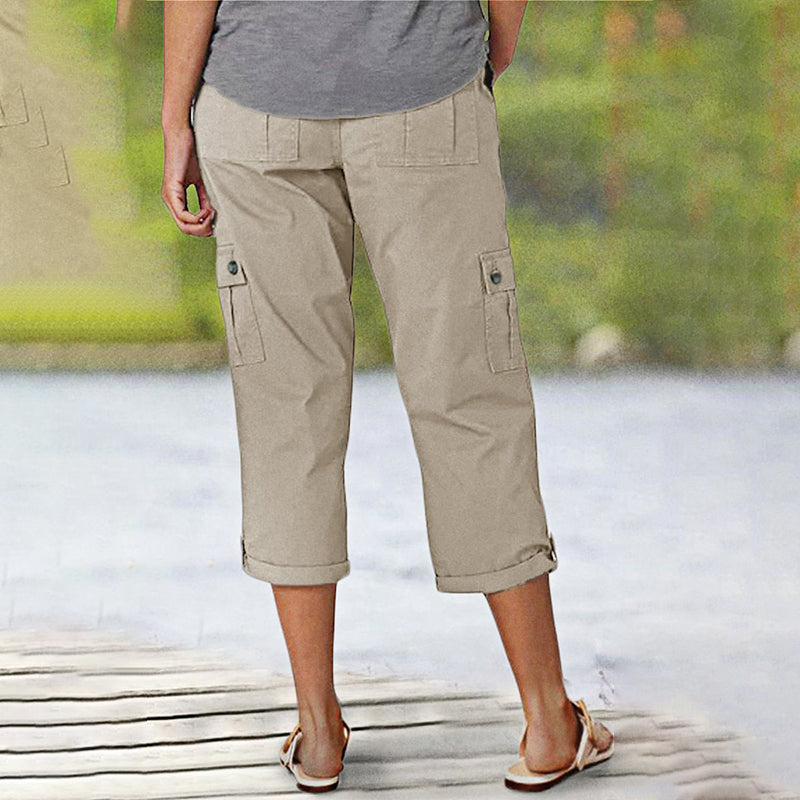 Van Rossem Mode®| Capri Broek met Meerdere Zakken