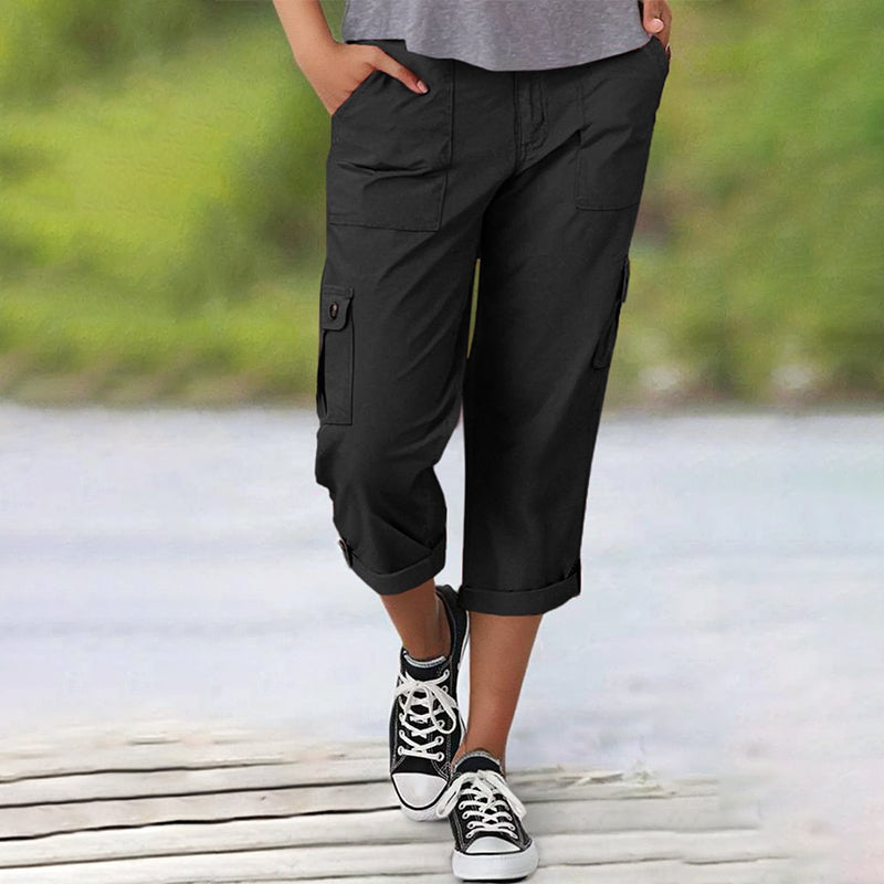 Van Rossem Mode®| Capri Broek met Meerdere Zakken