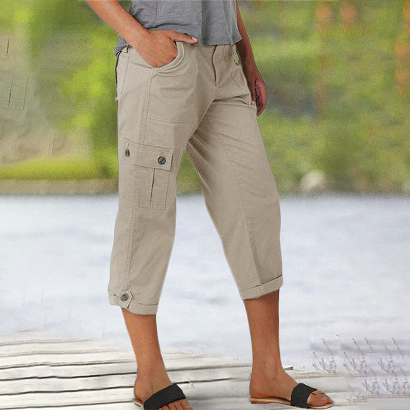 Van Rossem Mode®| Capri Broek met Meerdere Zakken