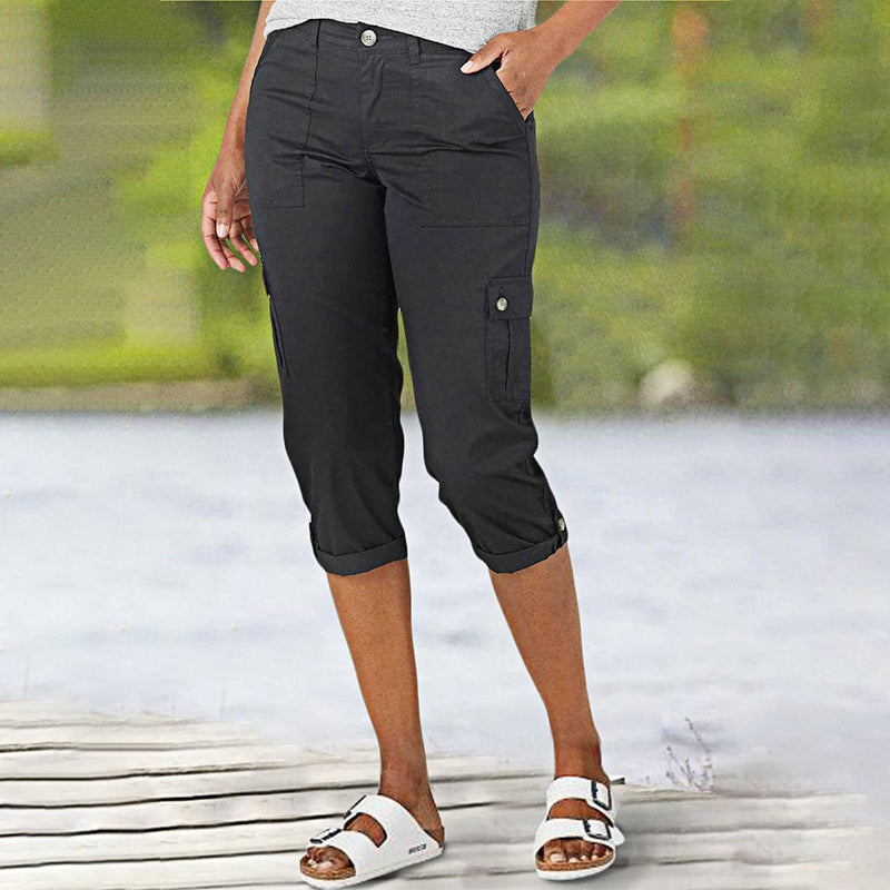 Van Rossem Mode®| Capri Broek met Meerdere Zakken