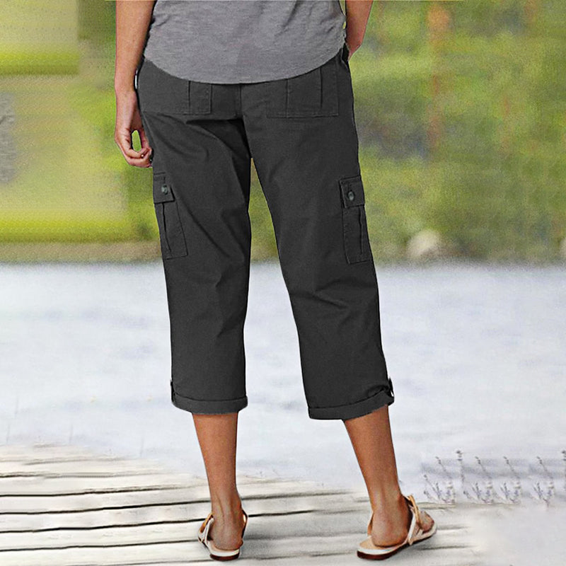 Van Rossem Mode®| Capri Broek met Meerdere Zakken