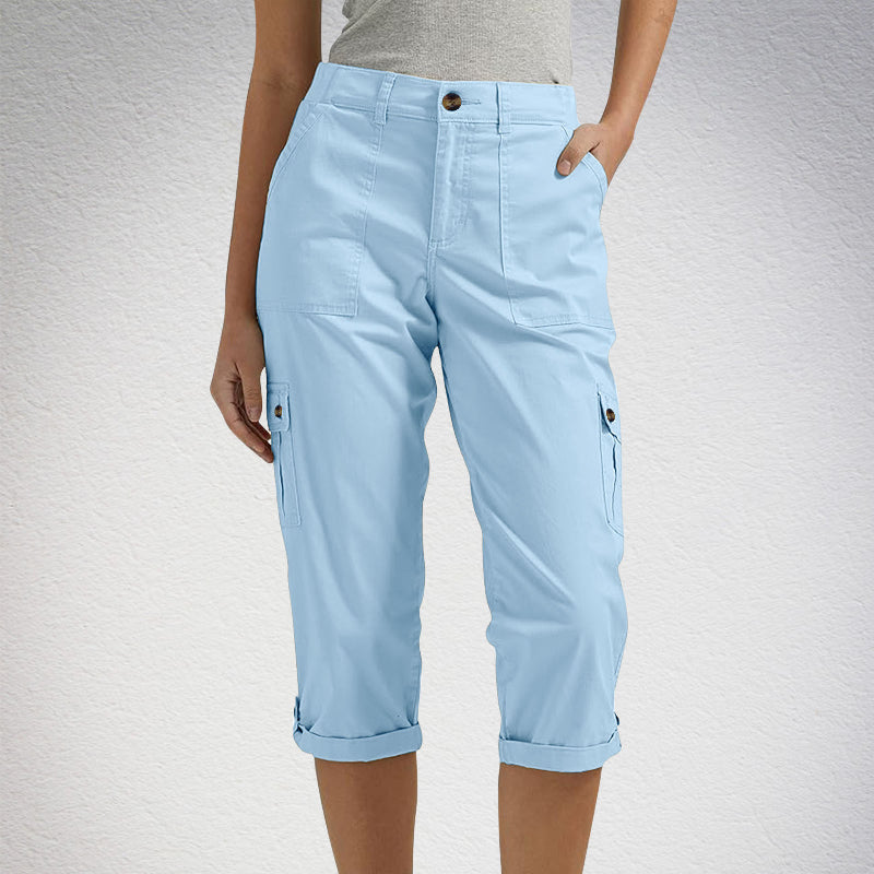 Van Rossem Mode®| Capri Broek met Meerdere Zakken
