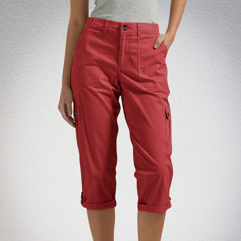Van Rossem Mode®| Capri Broek met Meerdere Zakken