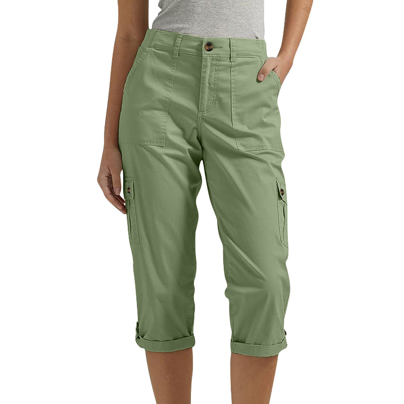Van Rossem Mode®| Capri Broek met Meerdere Zakken